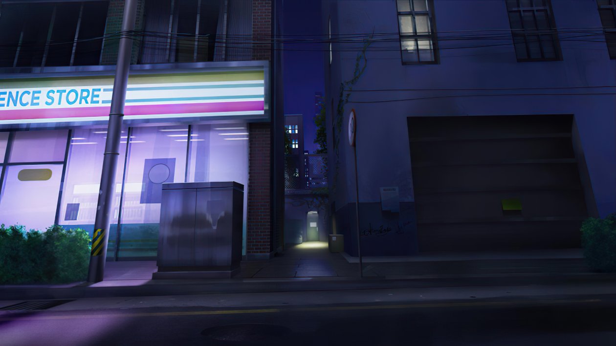 Between Buildings Night