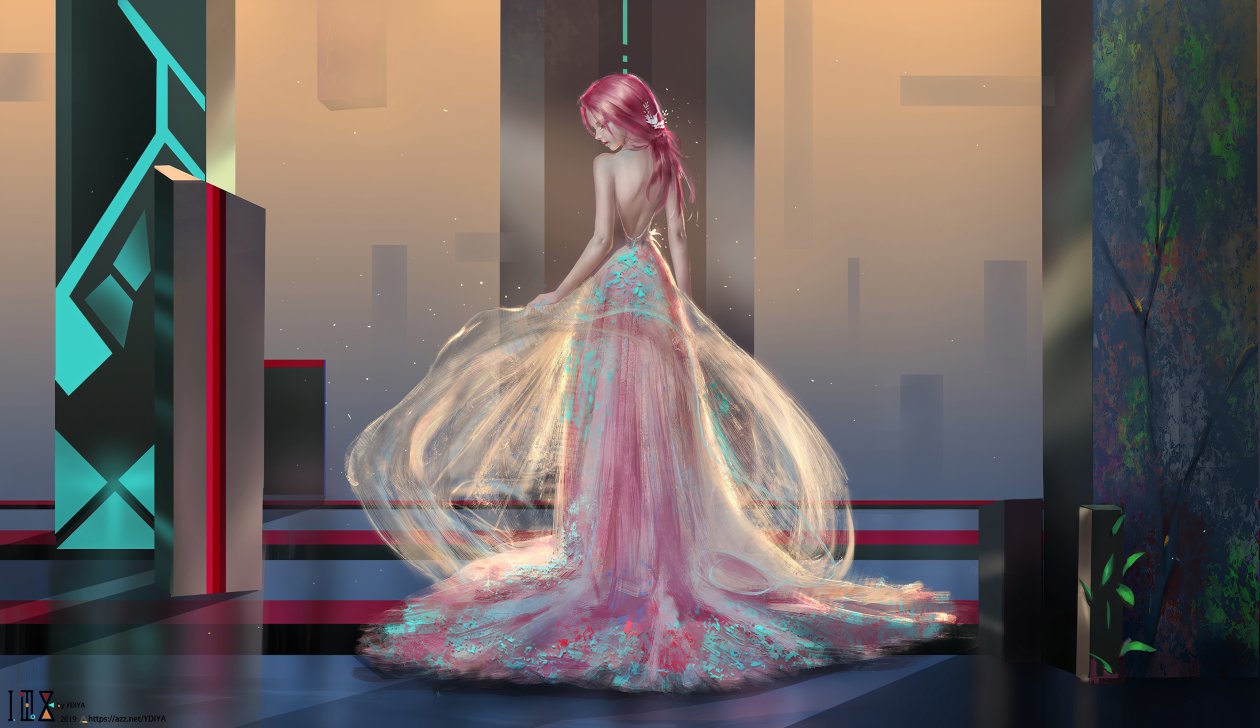Princess Girl Magic Dress 4k