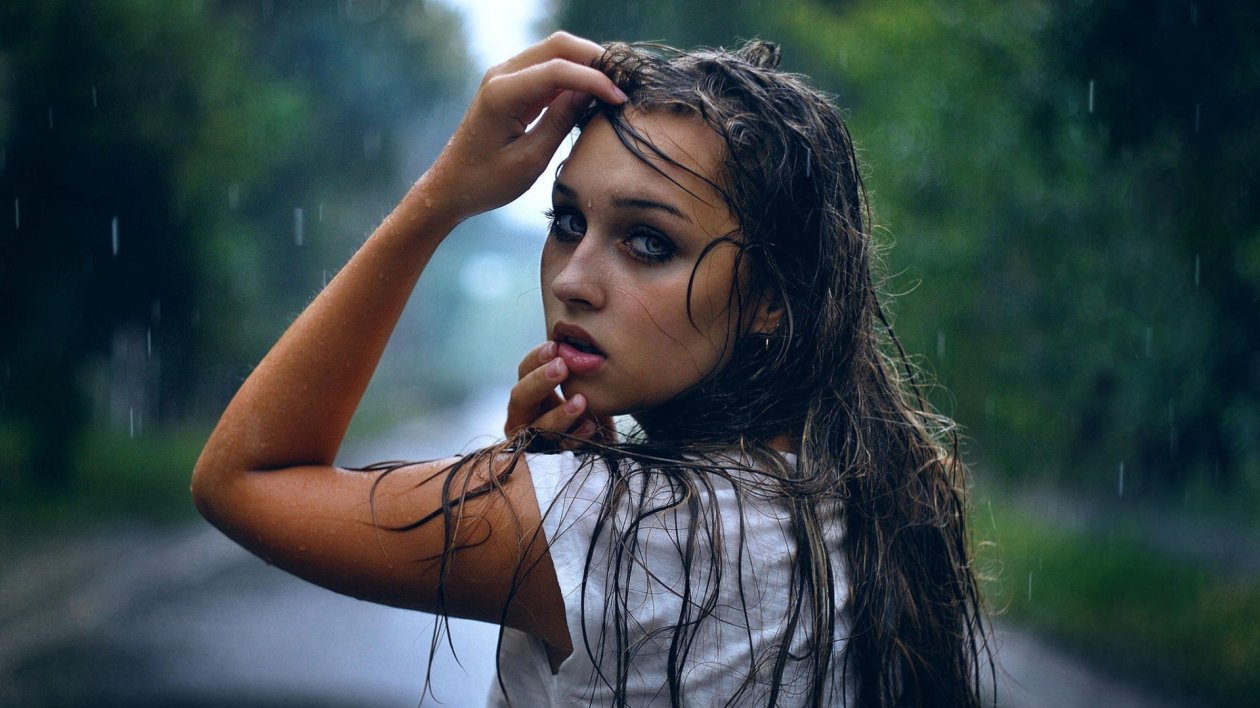 Girl In Rain