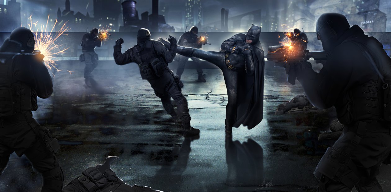 Batman Kicking