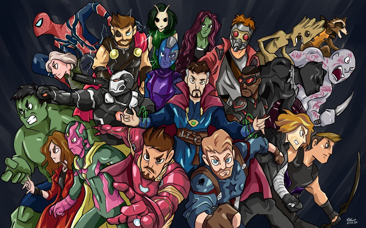 Avengers Infinity War Hero Side Fan Art