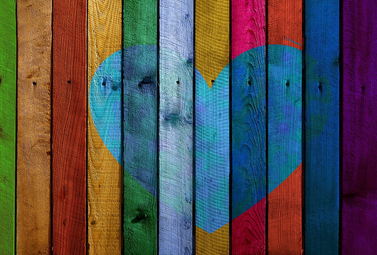 Heart Wood Shapes Texture 5k