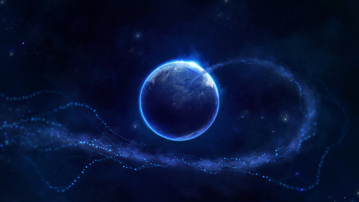 Space Blue Stars