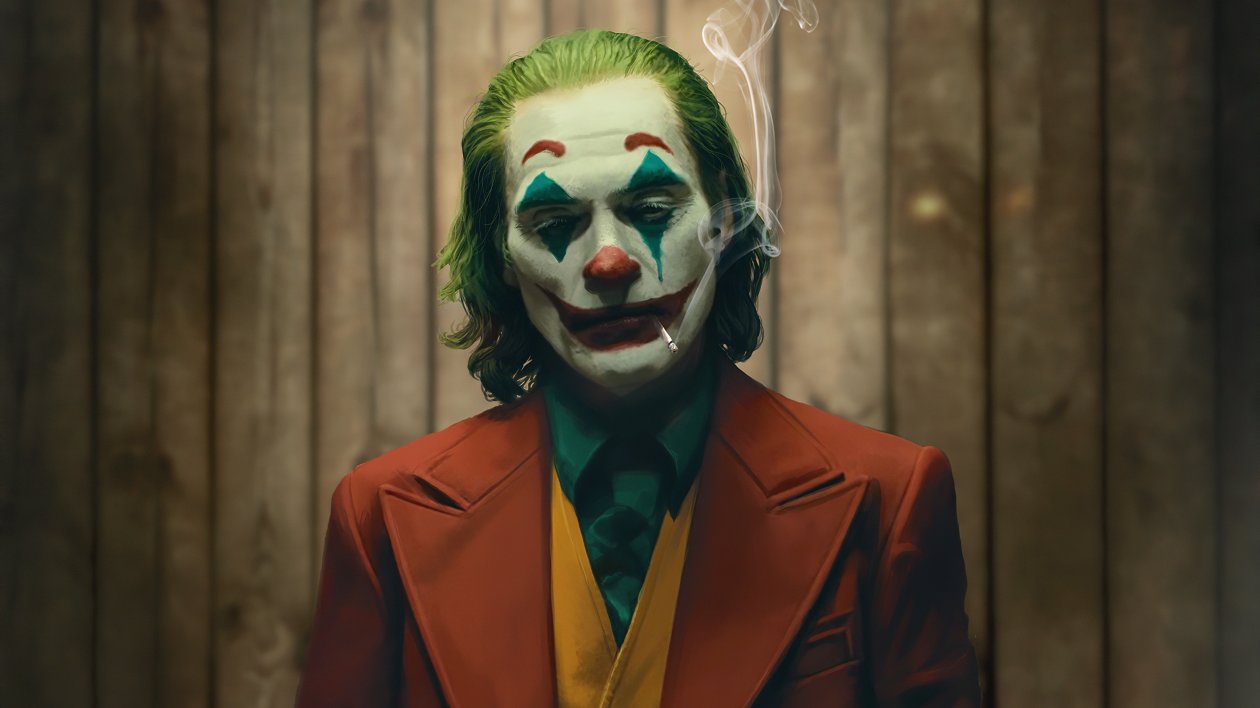 Joker Smoking Cigratte