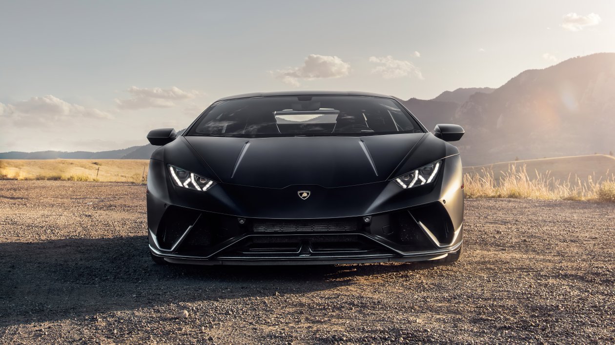 Lamborghini Huracan Performante Front View 5k