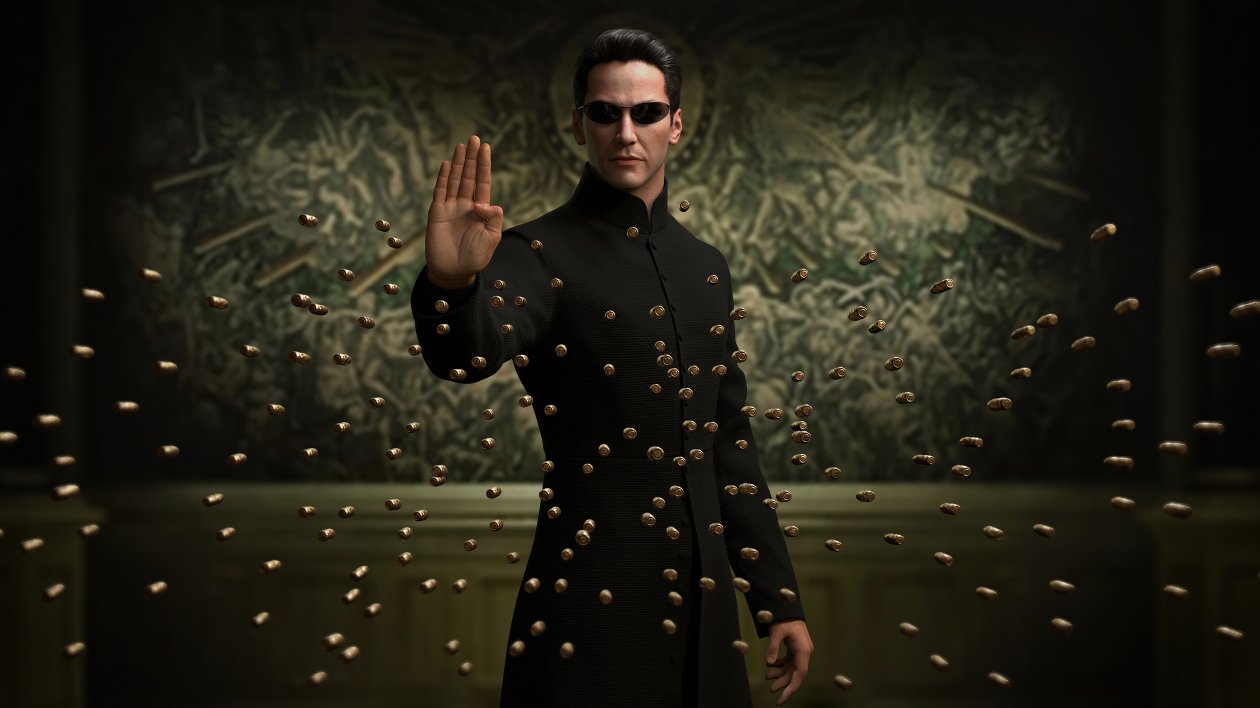 Neo Keanu Reeves The Matrix 5k