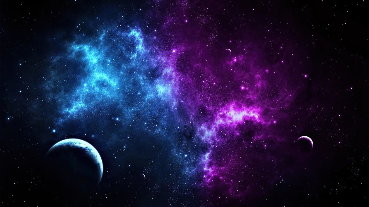 Colorful Galaxy Planets 4k