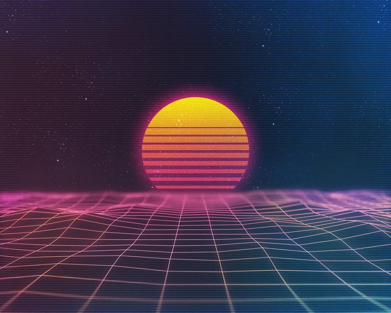 Retro Waves 4k
