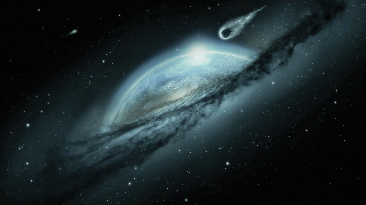 Space Fantasy Earth Meteorite Cosmos Mystical 4k