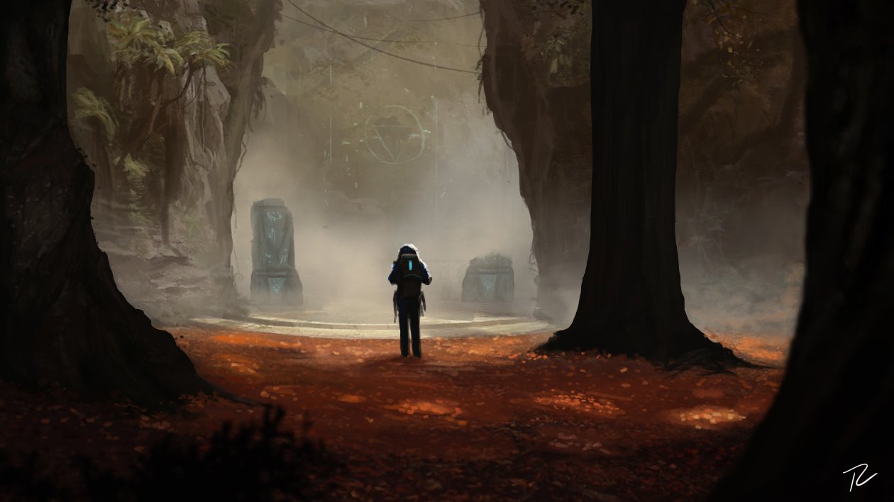 Scifi Concept Art Adventure Forest Antasy Digital Art 4k