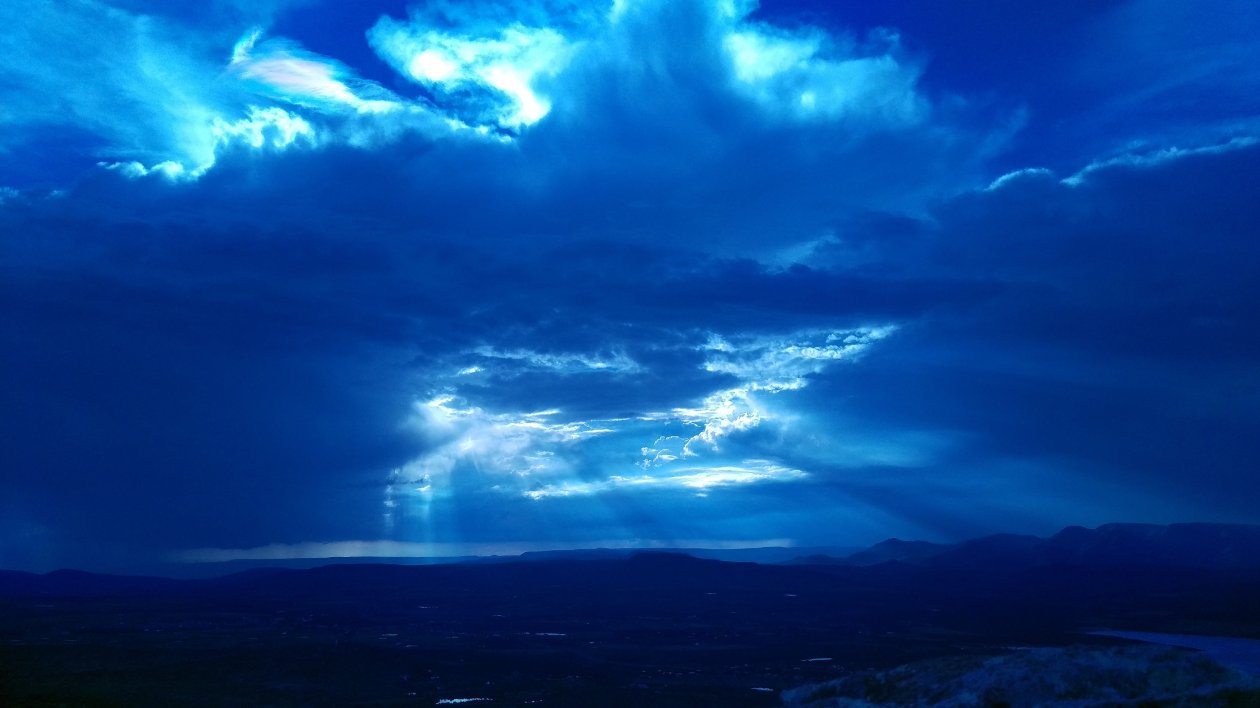 Sunset Sky Clouds Landscape 5k