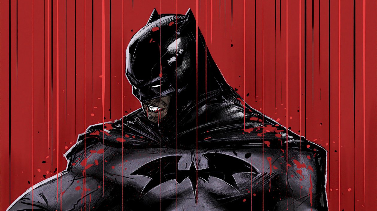 Batman Red 4k 2020 Artwork