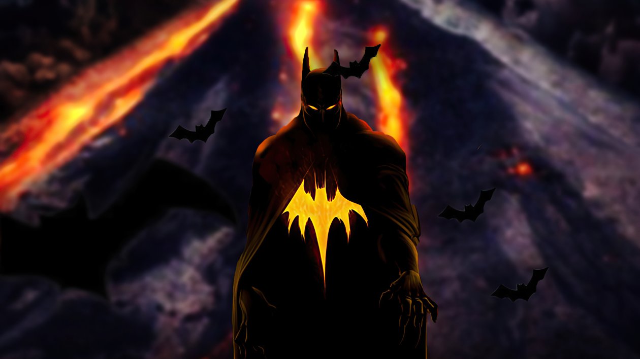 Batman Yellow Logo 4k