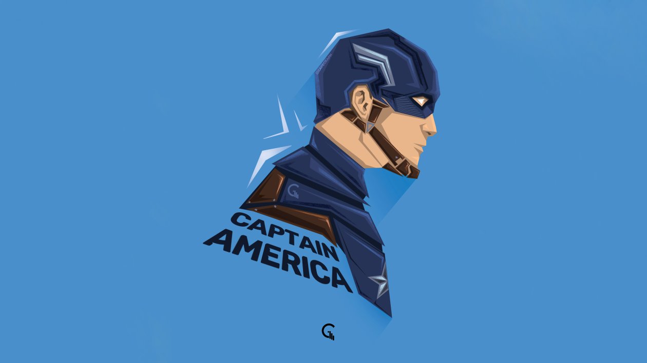 Captain America Pop Head Minimal 5k