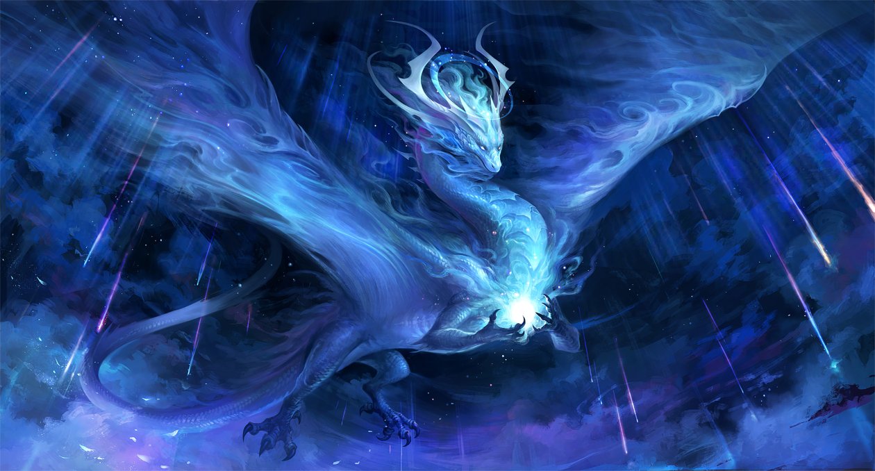Meteor Dragon Galaxy Cosmos 4k