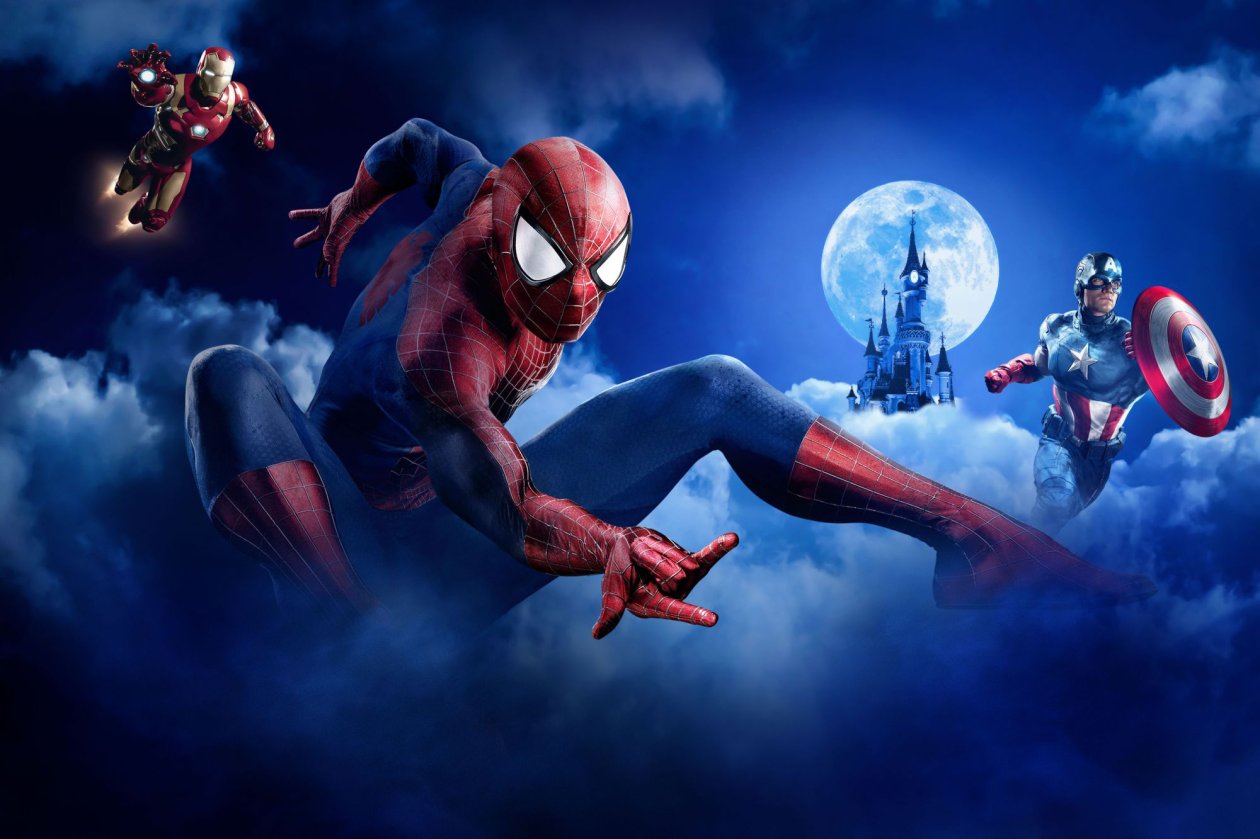 Spiderman Iron Man Captain America