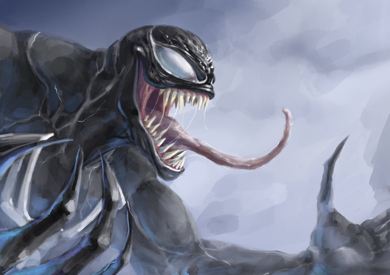 Venom 4k Paint Art
