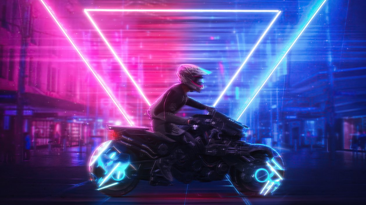 Neon Biker