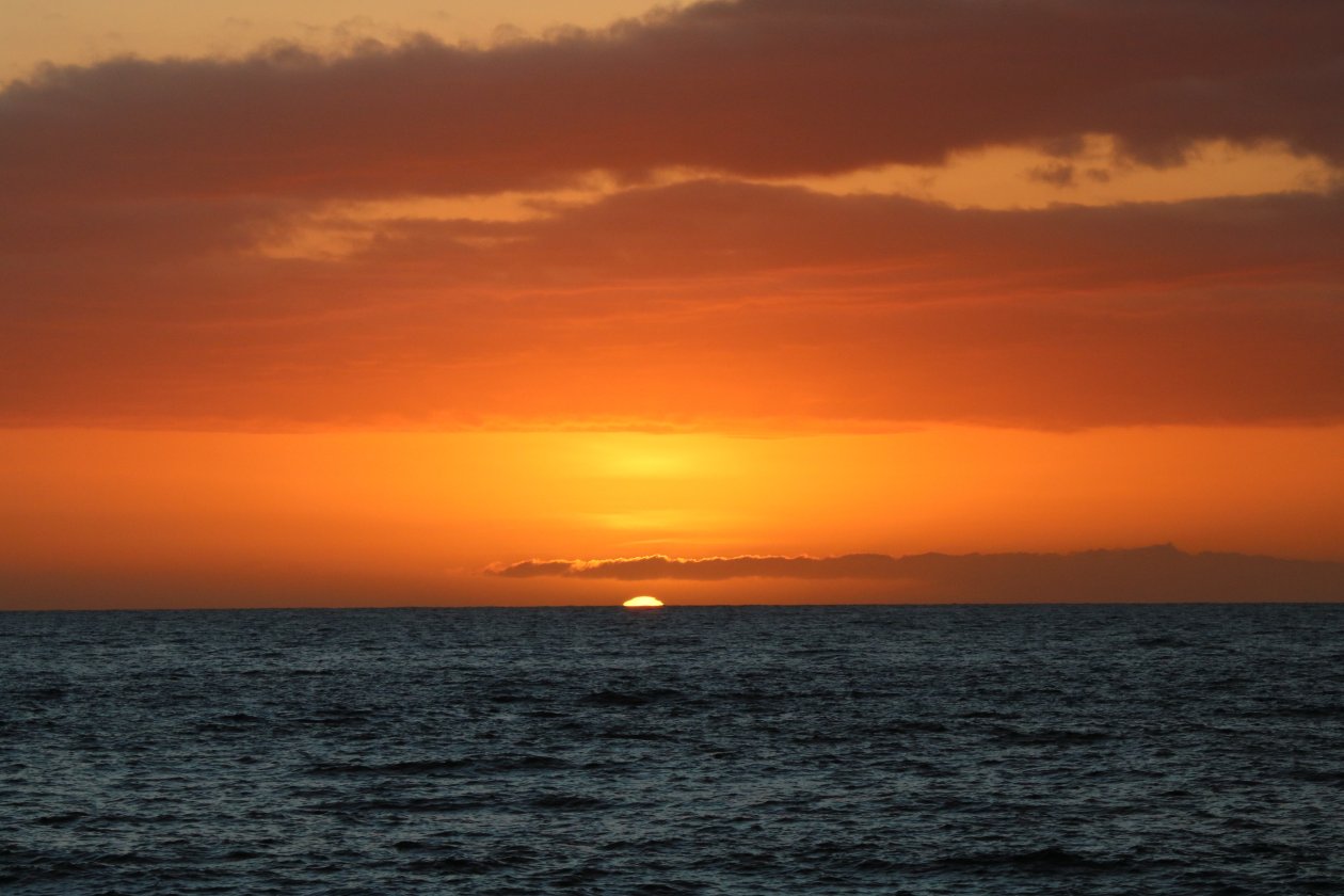Sunset Hawaii Orange Tropical Ocean Sea Water 5k