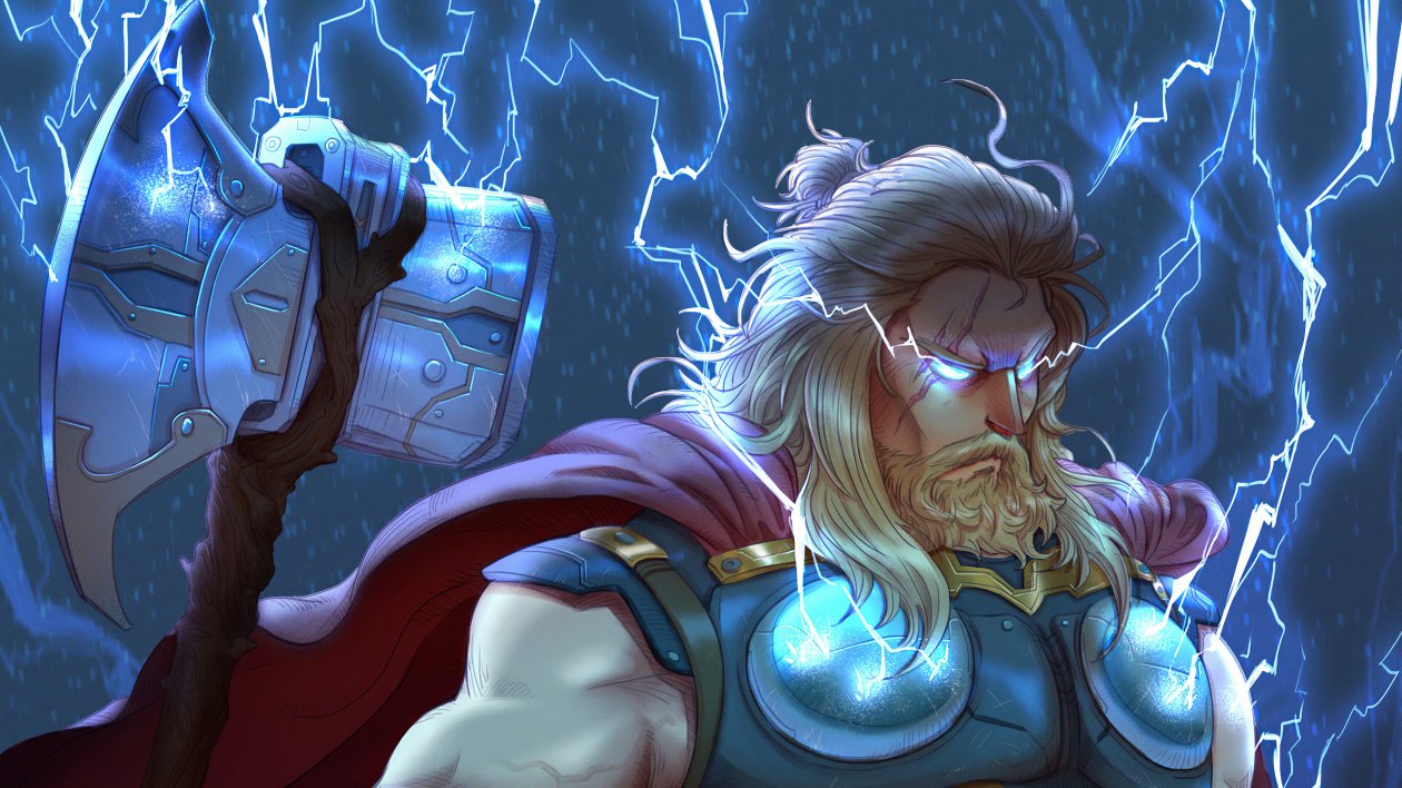 Thor With Two Hammer