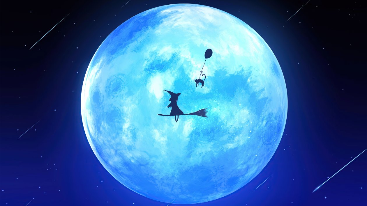 Witch On Moon