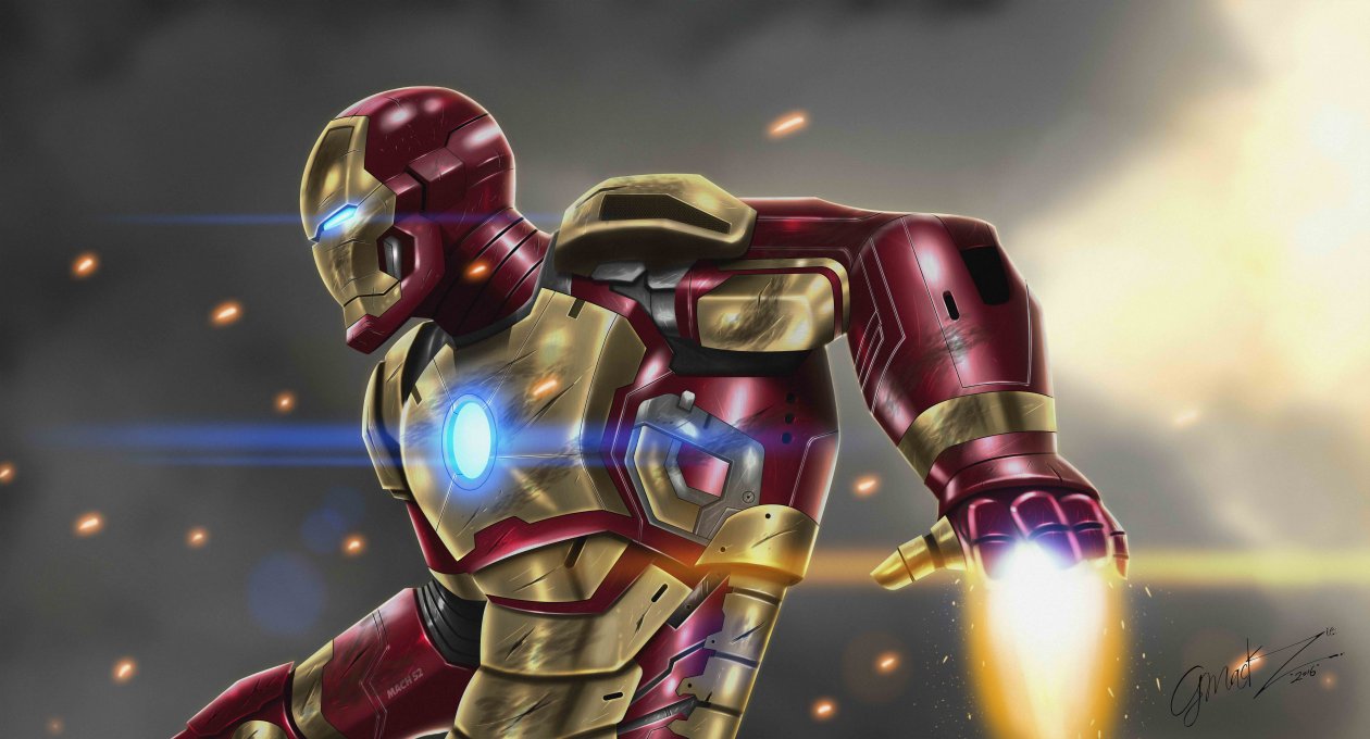 Iron Man At War 10k Artwork