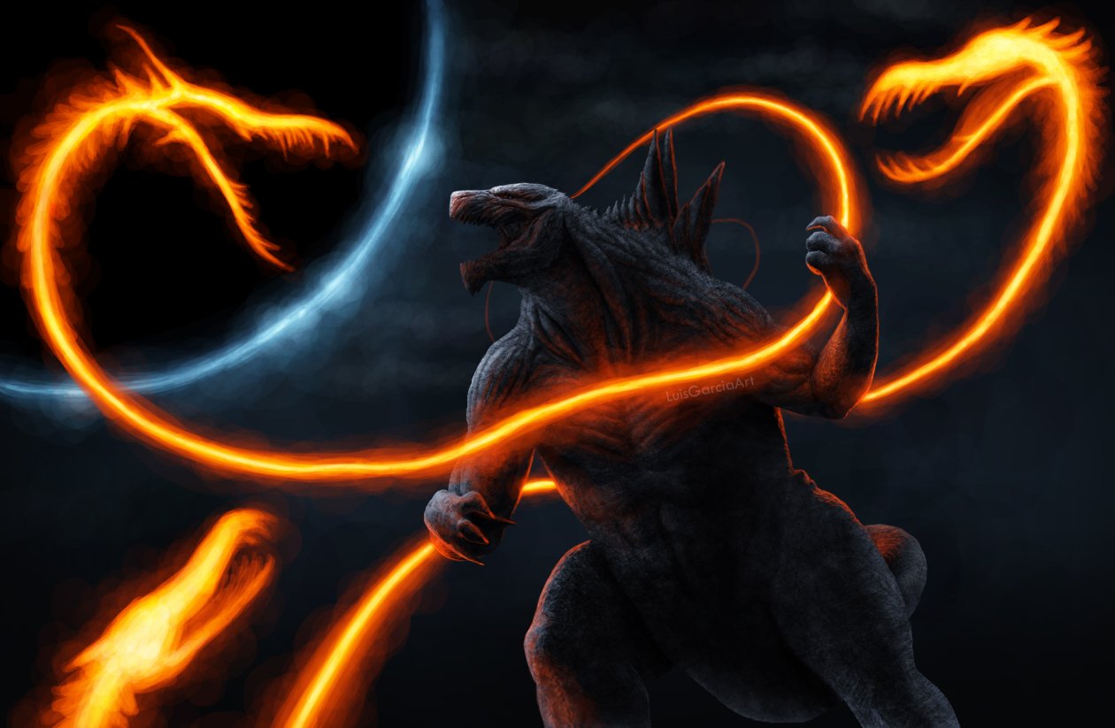 Ghidorah Noodles Vs Anime Godzilla
