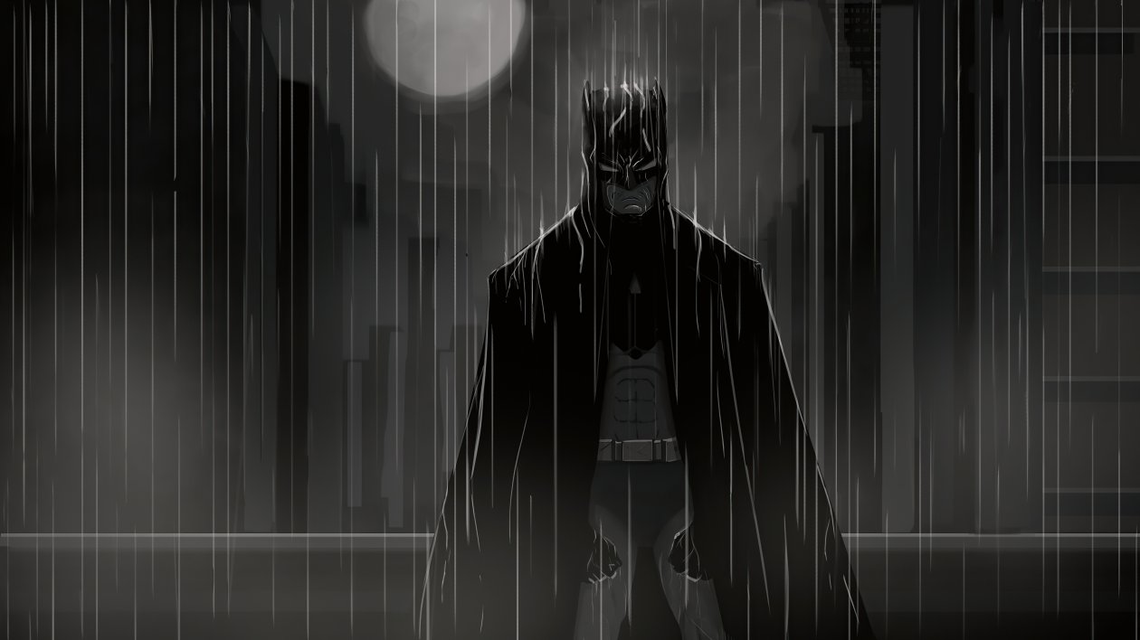 Batman Under The Rain 4k