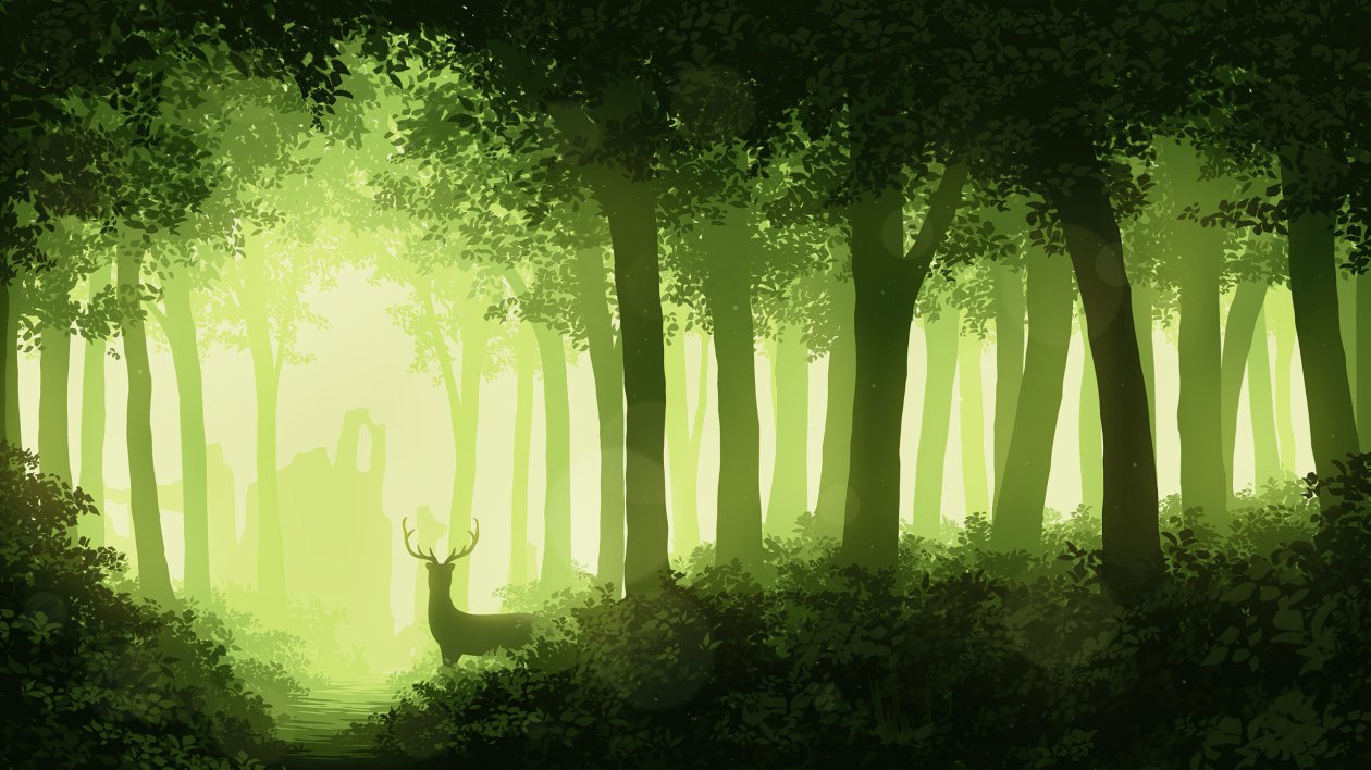 Deer Forest 4k