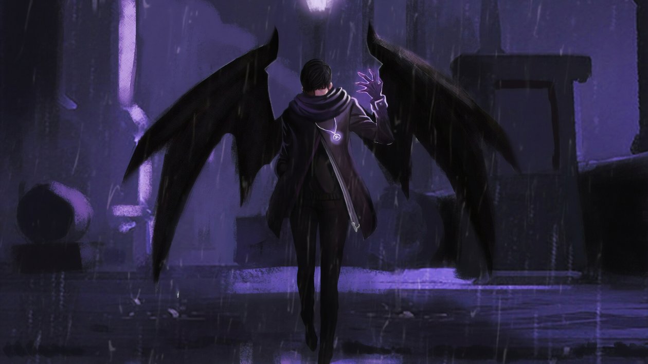 Demon Character With Wings 4k