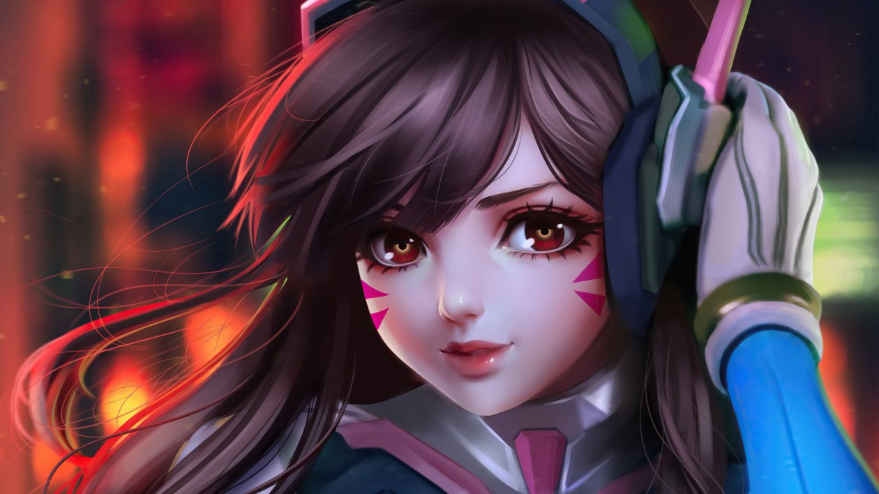 Cute Dva Overwatch 5k