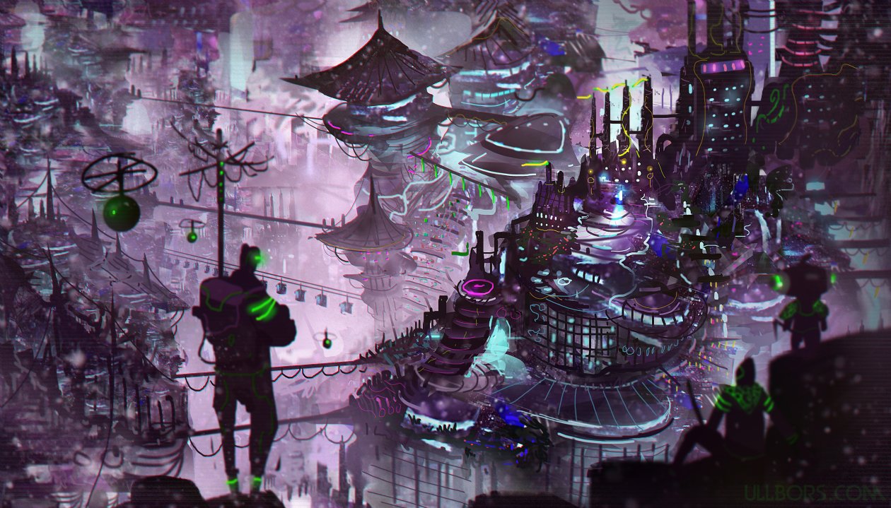 Cityscape Illustration Digital Art 4k