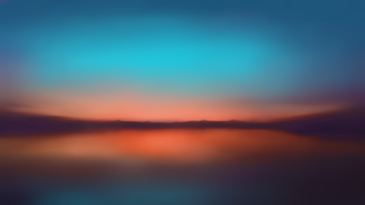 Orange Sunset Blur Minimalist 5k