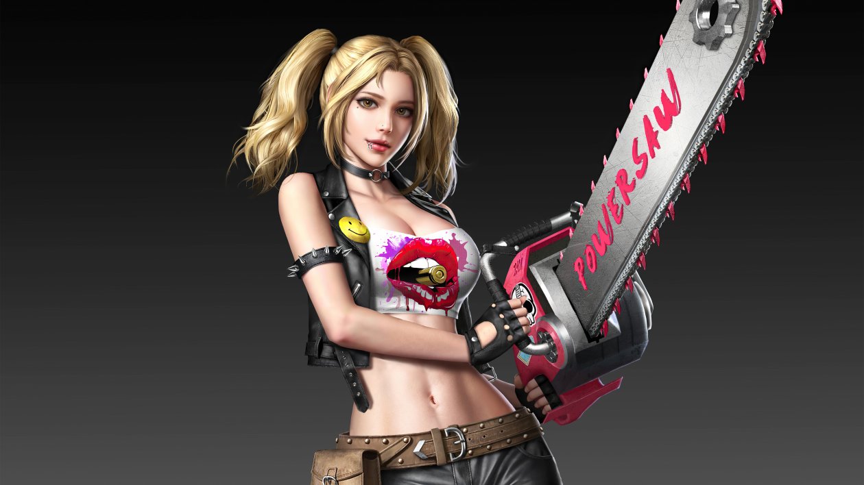 Fantasy Girl With Chainsaw