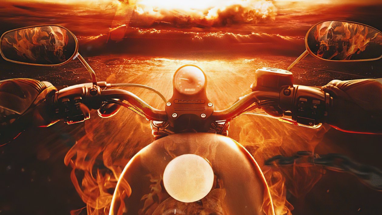 Ghost Rider Bike 4k