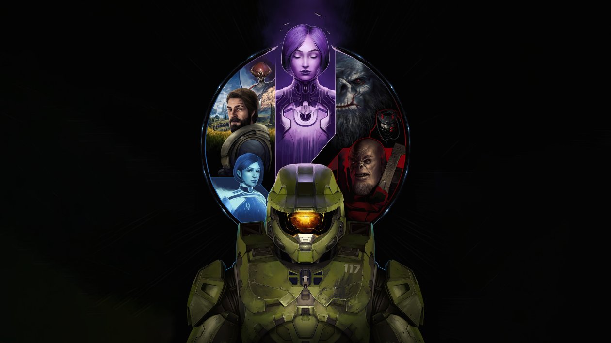 Halo 20th Anniversary Dark 4k