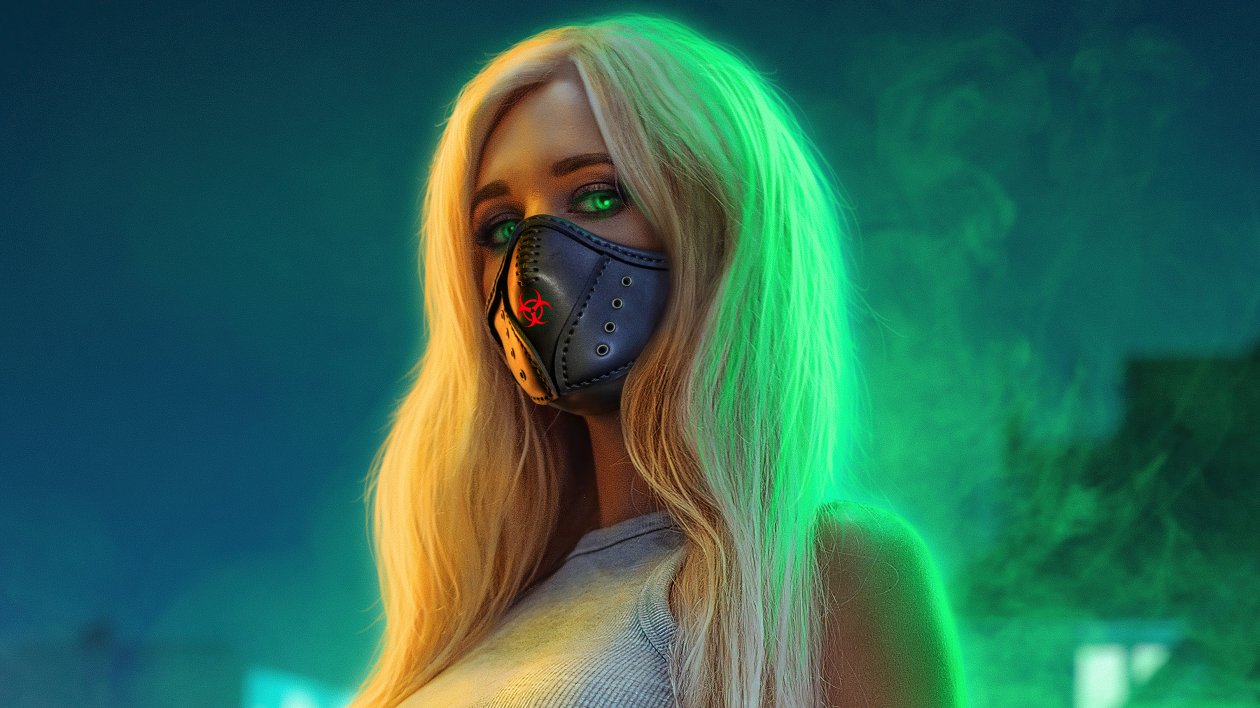 Mask Street Girl 4k