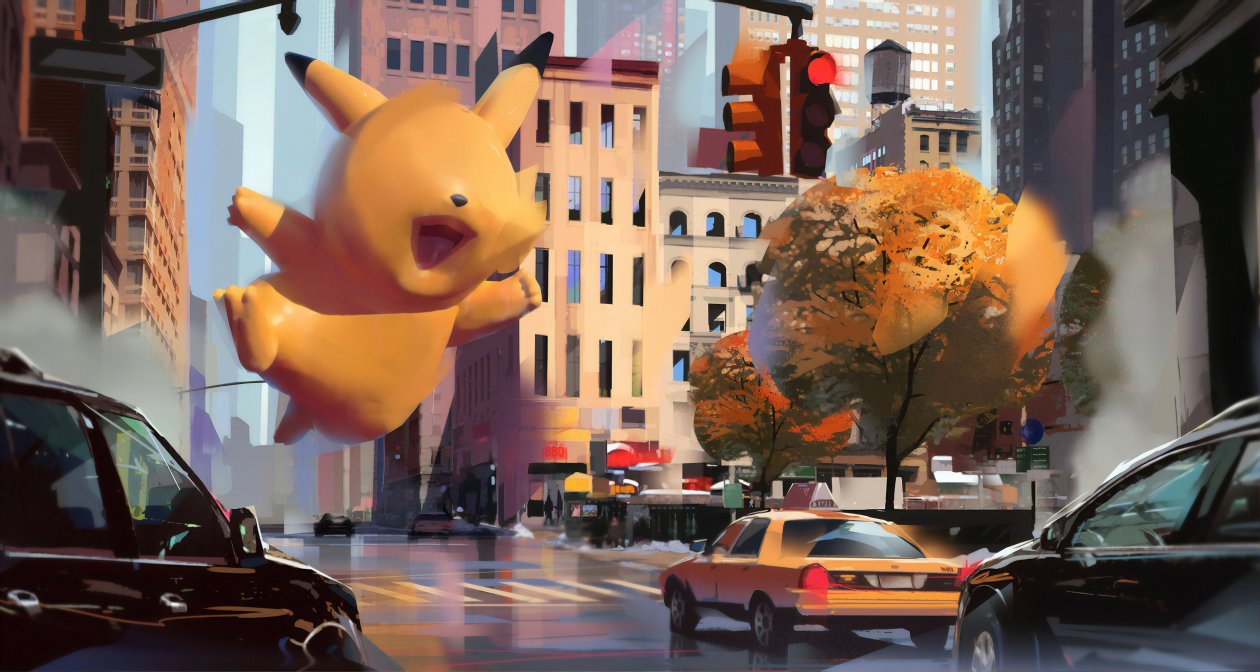 Pikachu In City