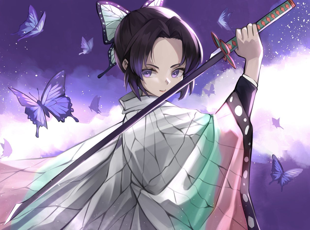 Demon Slayer Samurai Anime Girl 4k