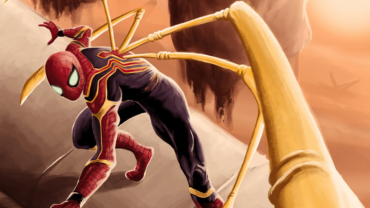 Spider Man Iron Tech Suit 4k