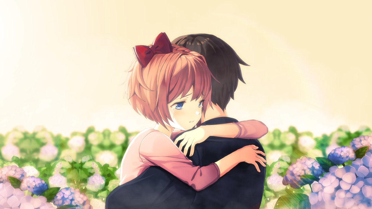 Cute Anime Couple Hug