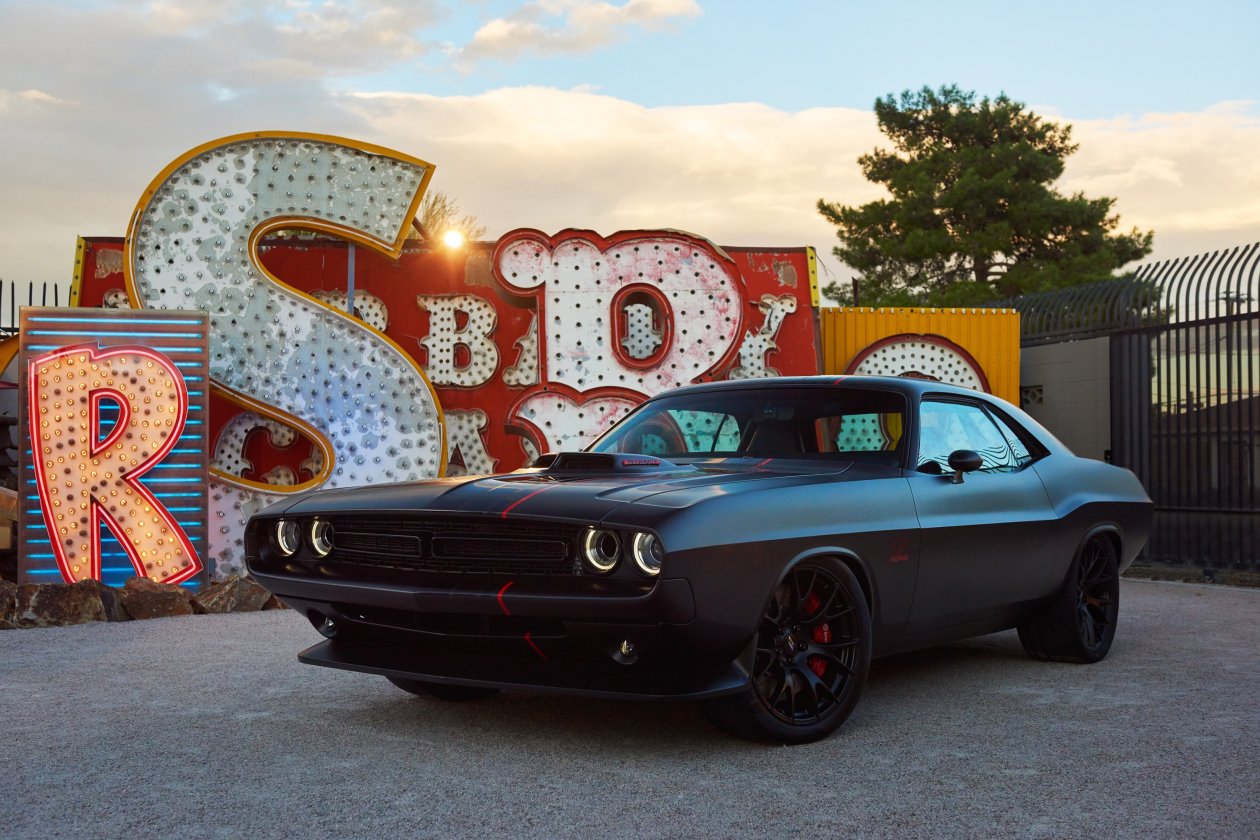 Matte Black Dodge Challenger