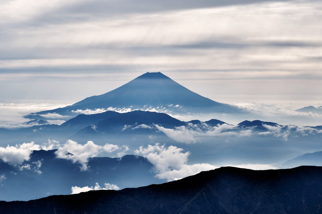 Mount Fuji Landscape Clouds