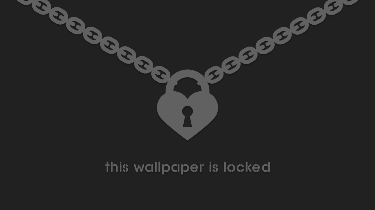 Locked Wallpaper Minimalism