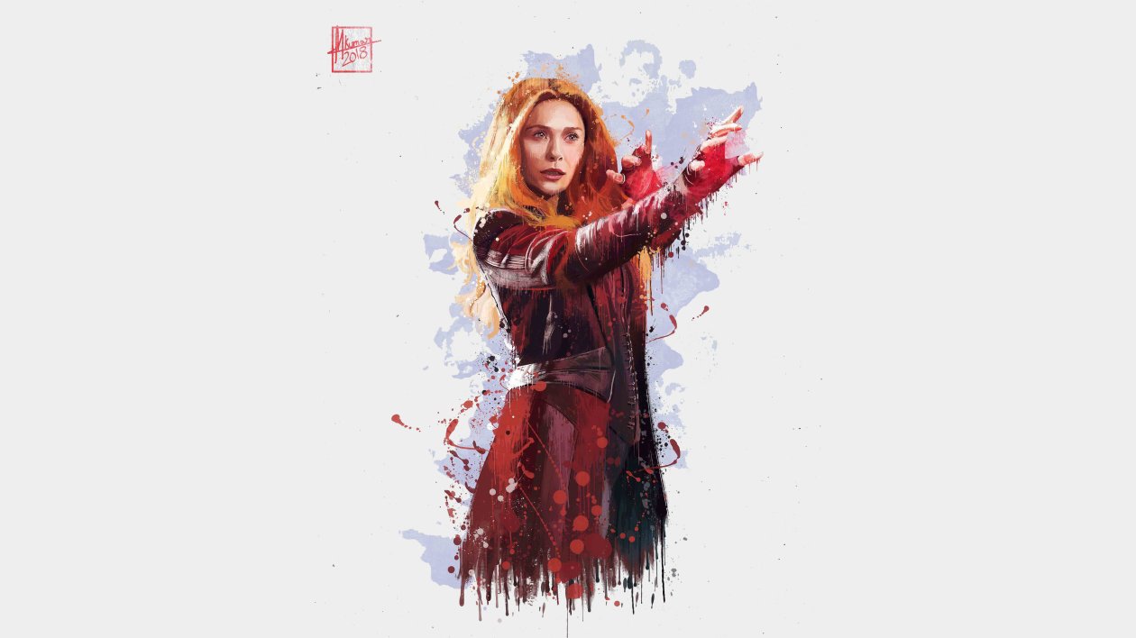 Scarlet Witch In Avengers Infinity War 2018 4k Artwork