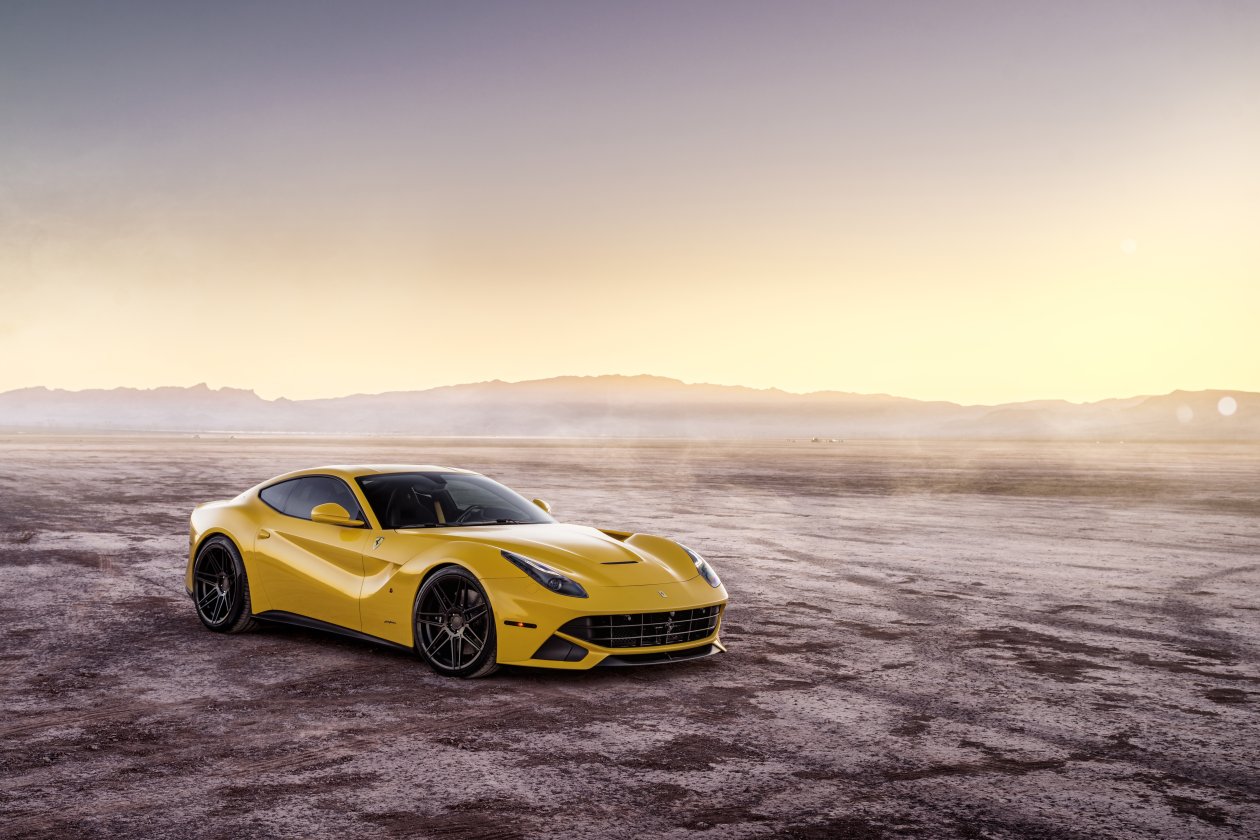 Ferrada Sema Yellow Ferrari F12 Front View