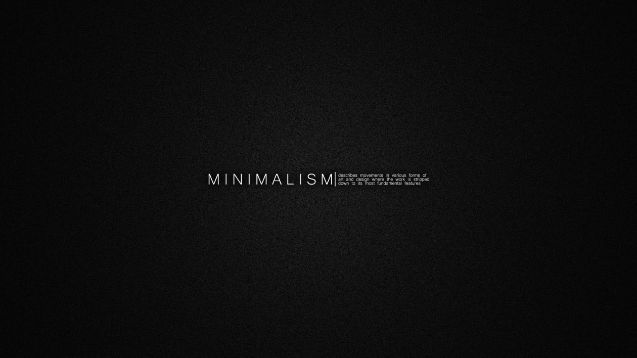 Minimalism Msg