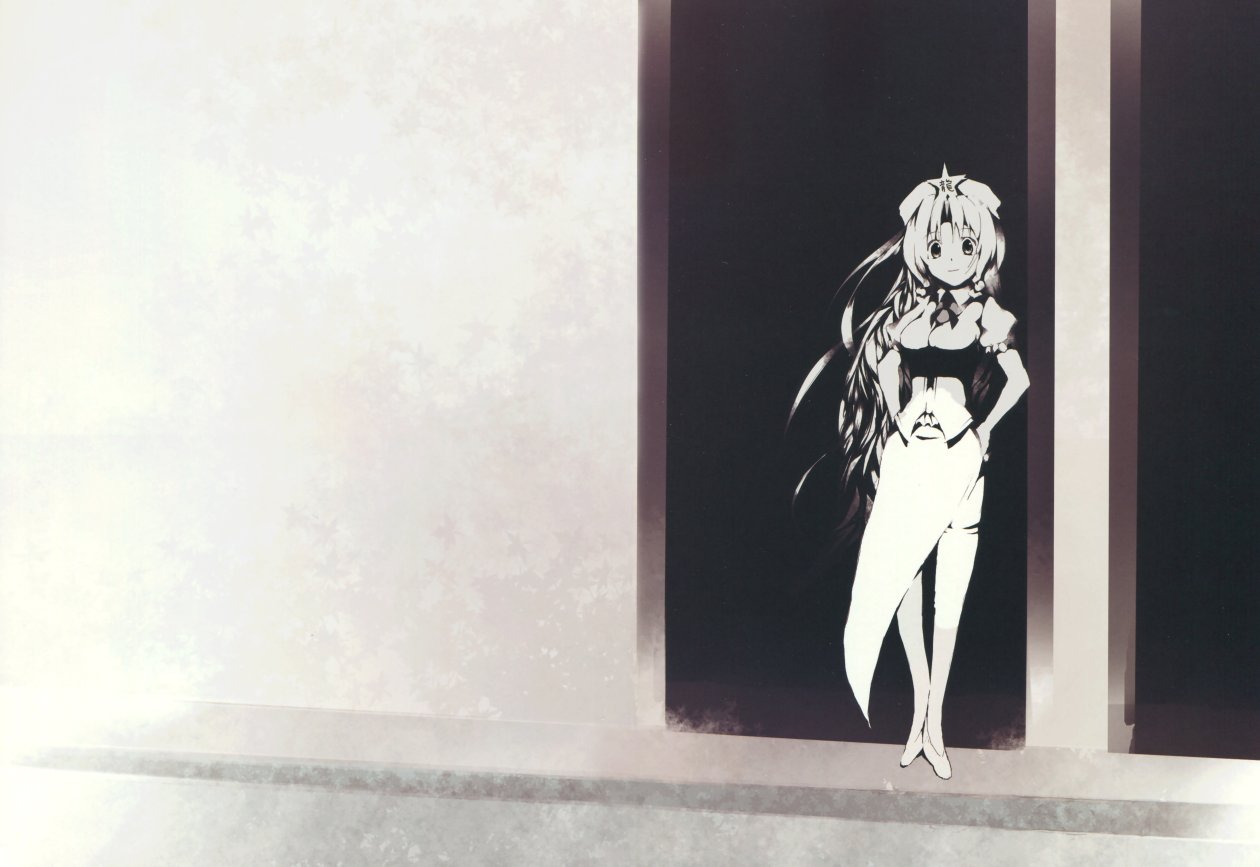 Anime Girl Standing Door 8k