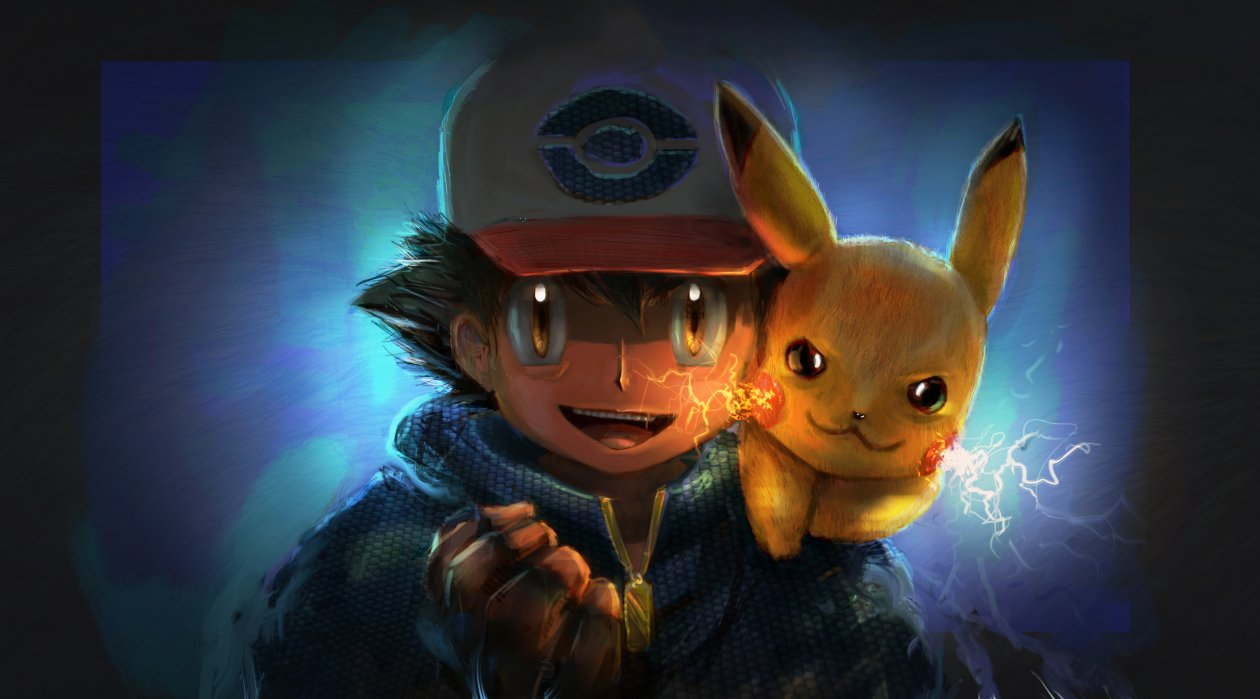 Ash And Pikachu Artwork
