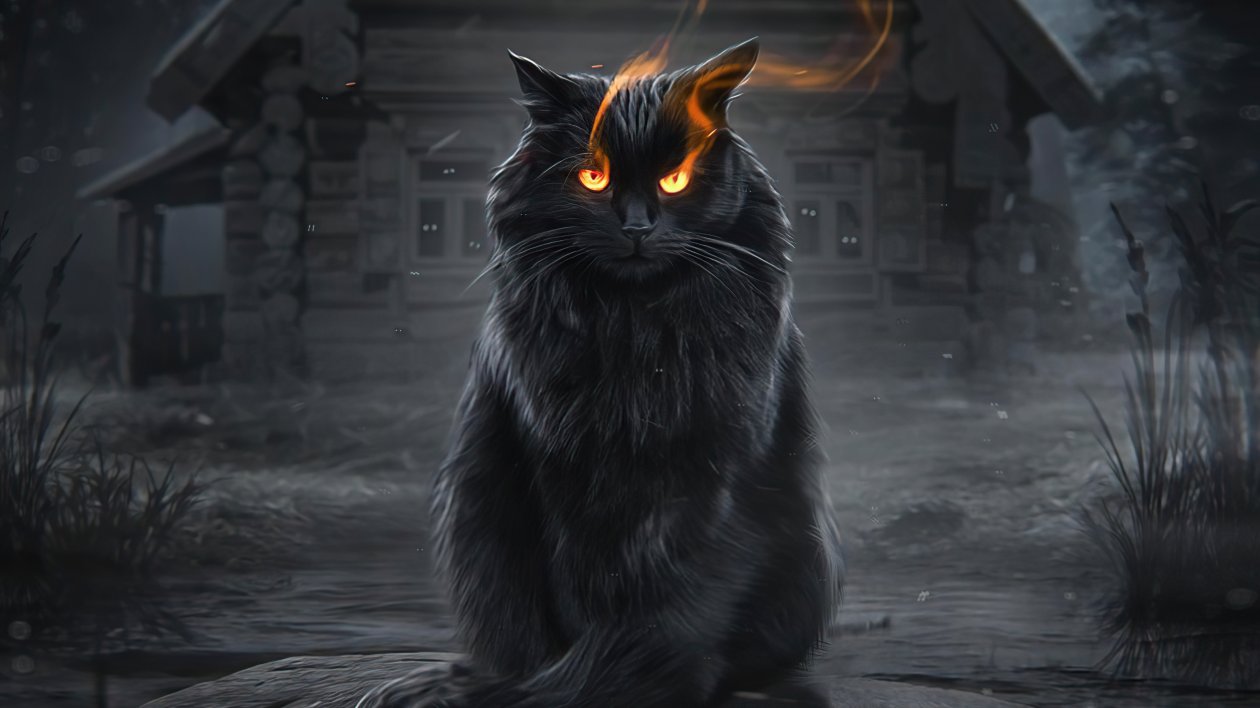 Cat Fire Eyes